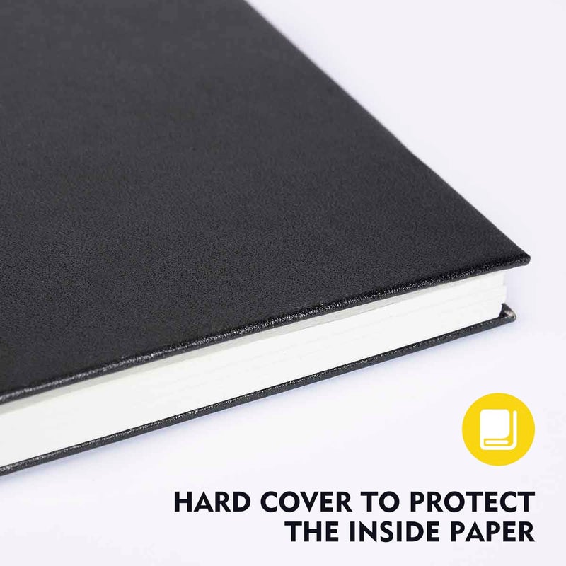 CONDA 9"x12" Double-Sided Hardbound Sketchbook, 60 Sheets, Heavyweight Hardcover Sketchbook, Spiral Sketch Pad, Durable Acid Free Drawing Paper for Drawing Painting - Image 5